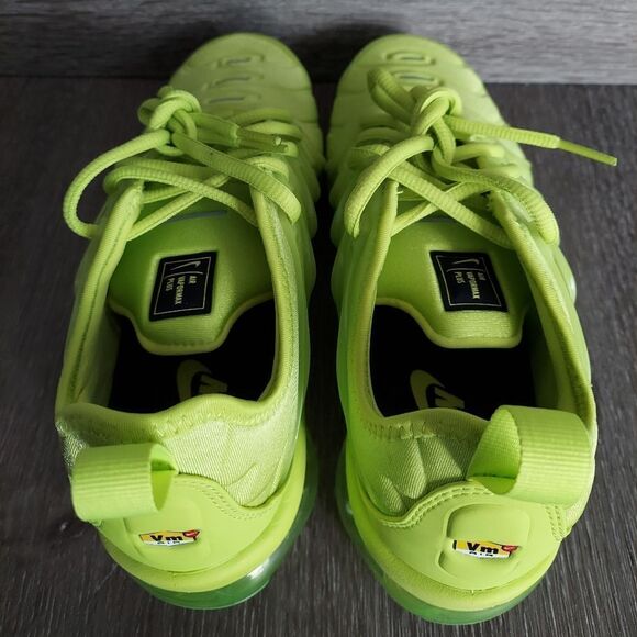 New Nike Air VaporMax Plus Running Shoes Volt Tennis Ball DX1784-300 Size 8 - Picture 6 of 13